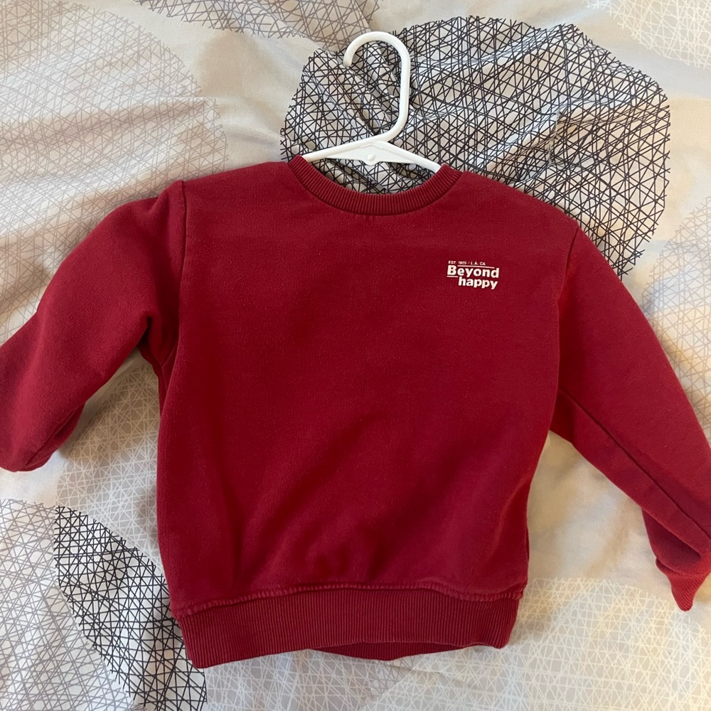 12-18m Toddler Zara Red Sweatshirt